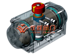 AT氣動執(zhí)行器單作用原理圖
