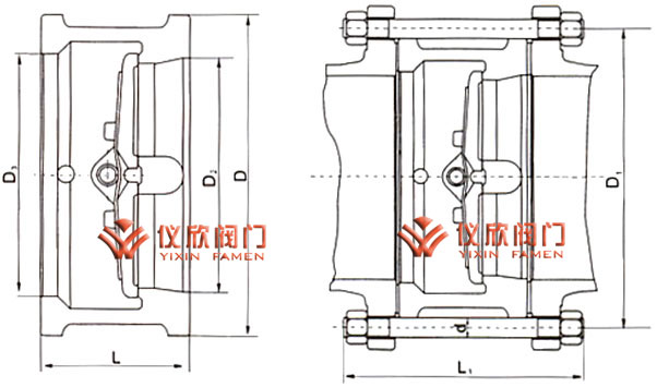 H76對夾蝶式止回閥